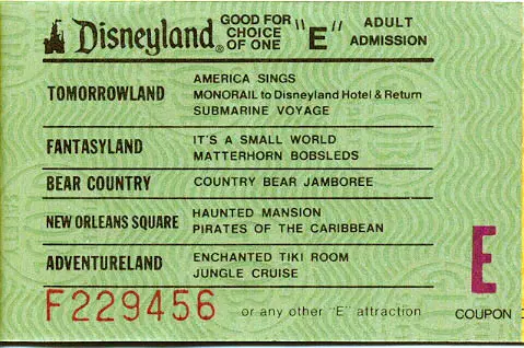 Disneyland eTicket