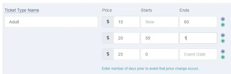 Automatic Ticket Price Increase