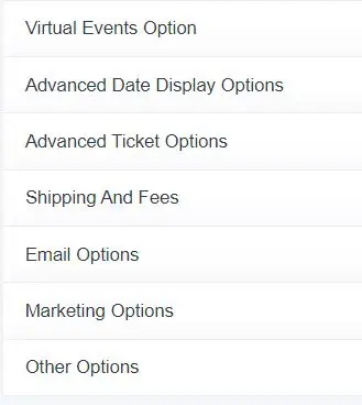 Extra Menu Options