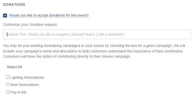 Donation request