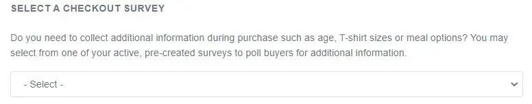 Select a Survey