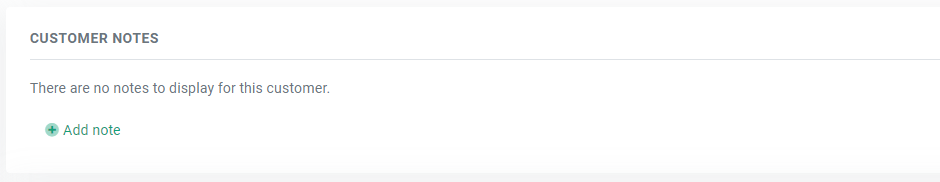 Add Customer Note section of Customer Information.