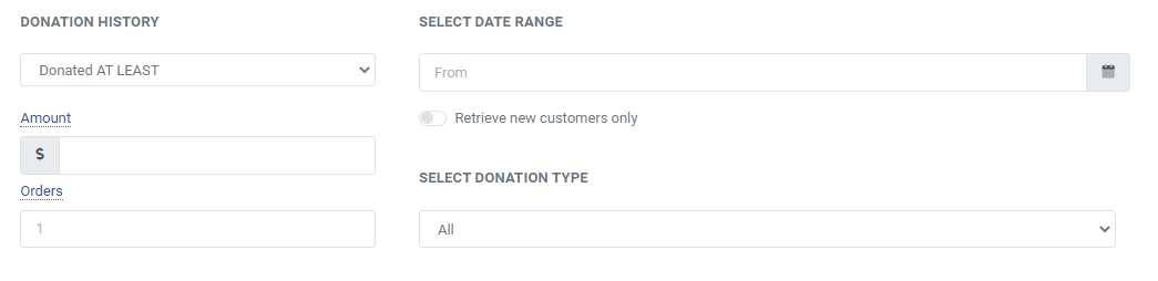 Donated at least