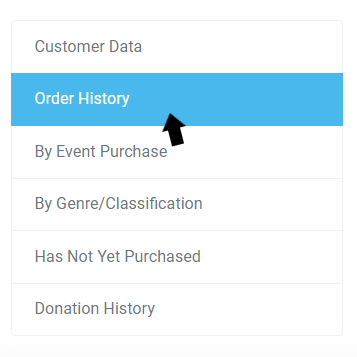 Search patrons by donation history