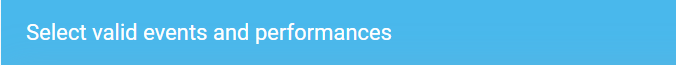Select valid events and performances for coupon