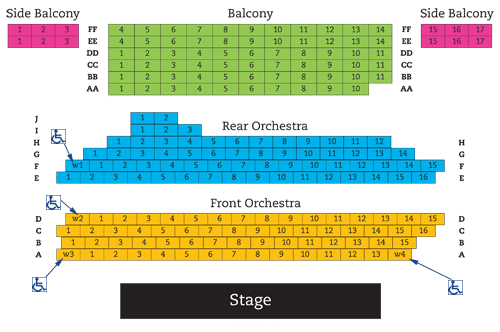 ThunderTix Custom Reserved Seating Chart 