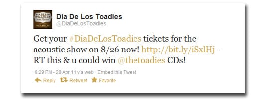 dia de los toadies tweet