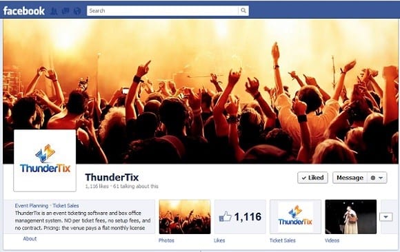 ThunderTix's Facebook Page
