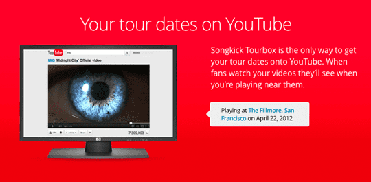 Songkick increases awareness of your venue and events
