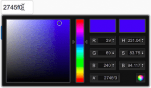 Color Selector Box