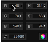 RGB and HSB Values