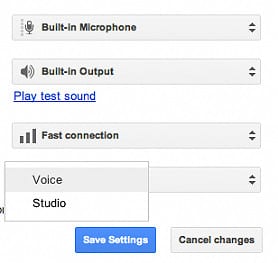 google hangouts quality audio
