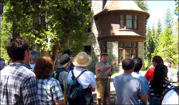 People in attendance of walking tours