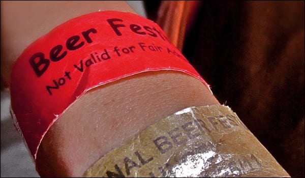 wristbands function as festival tickets