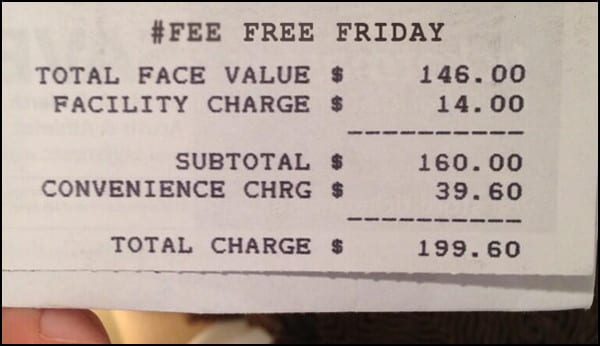 Per Ticket Fees