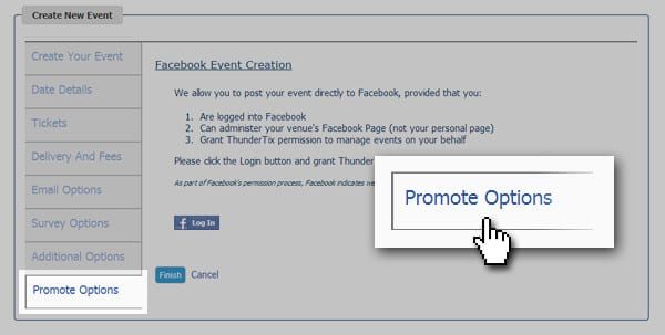 post events to facebook feature