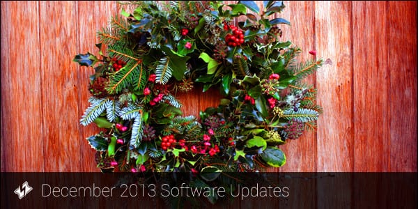December 2013 software updates
