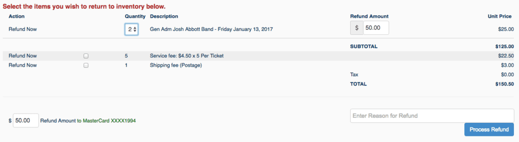 New Ticket Refunds