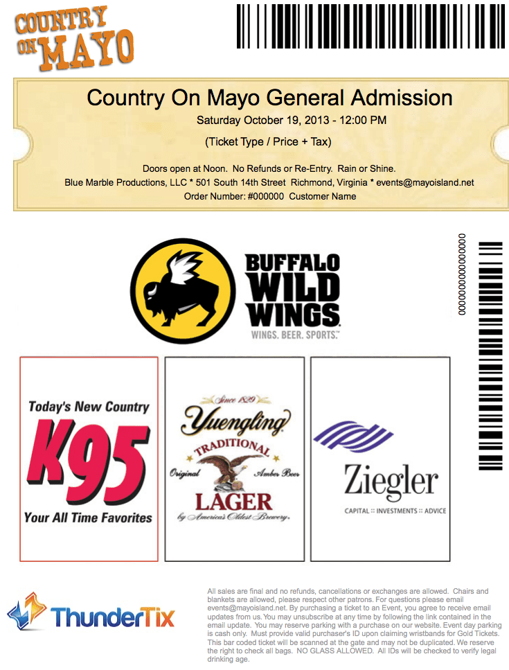 Electronic PDF Ticket Printing, eTickets, Online Event Ticketing