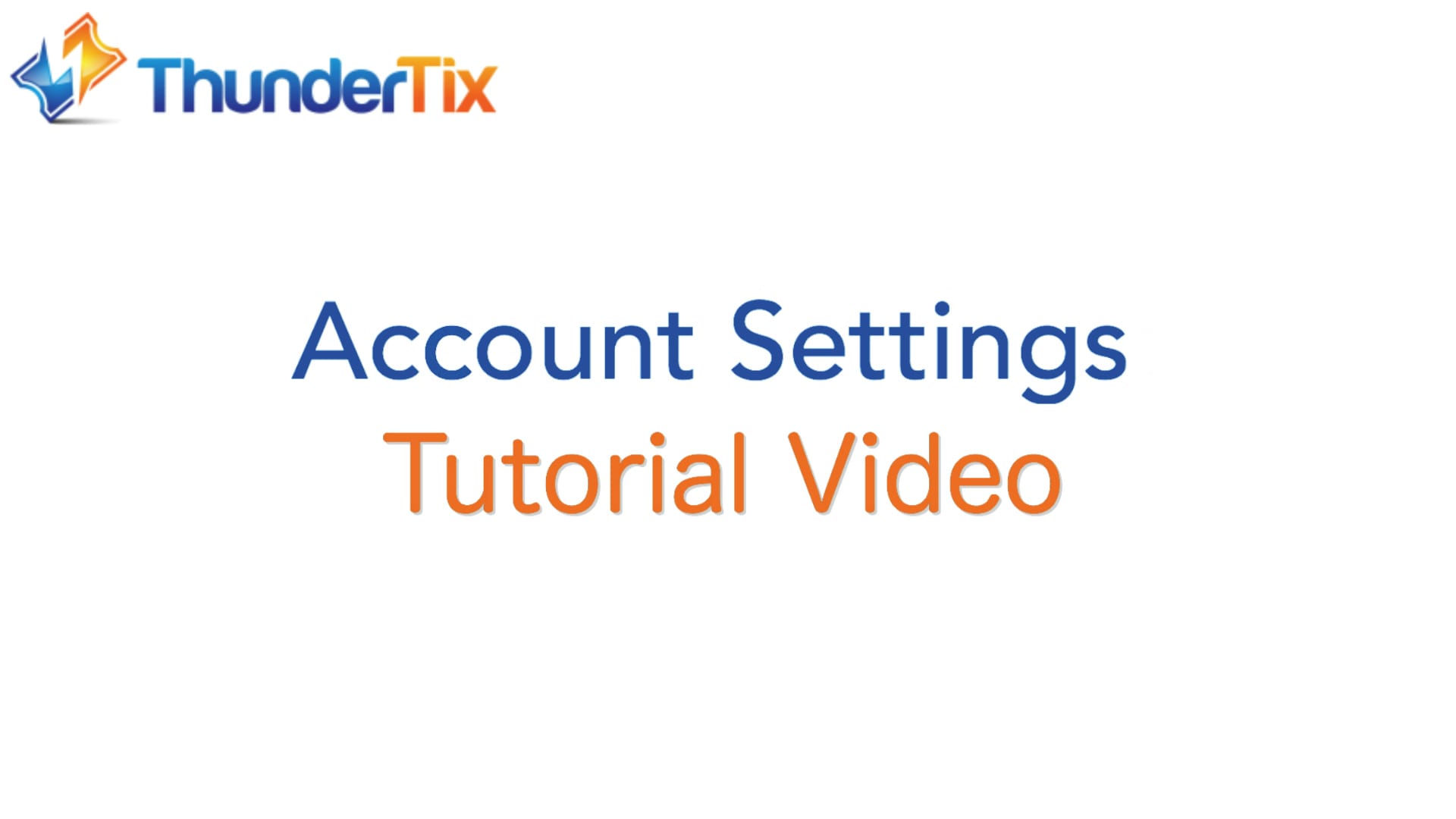 Account Settings Tutorial Video