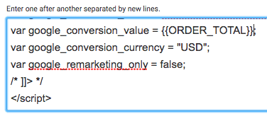 Google Ad Conversion Value