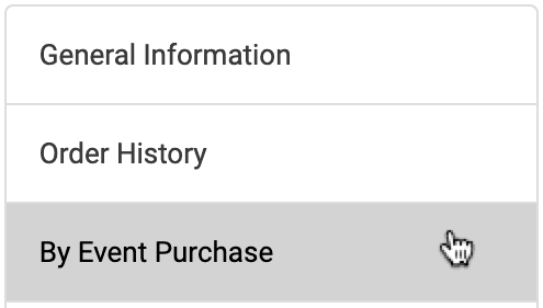 Search by Event Purchase
