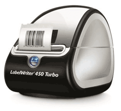 Dymo Labelwriter printer with very small footprint for thermal ticket printing