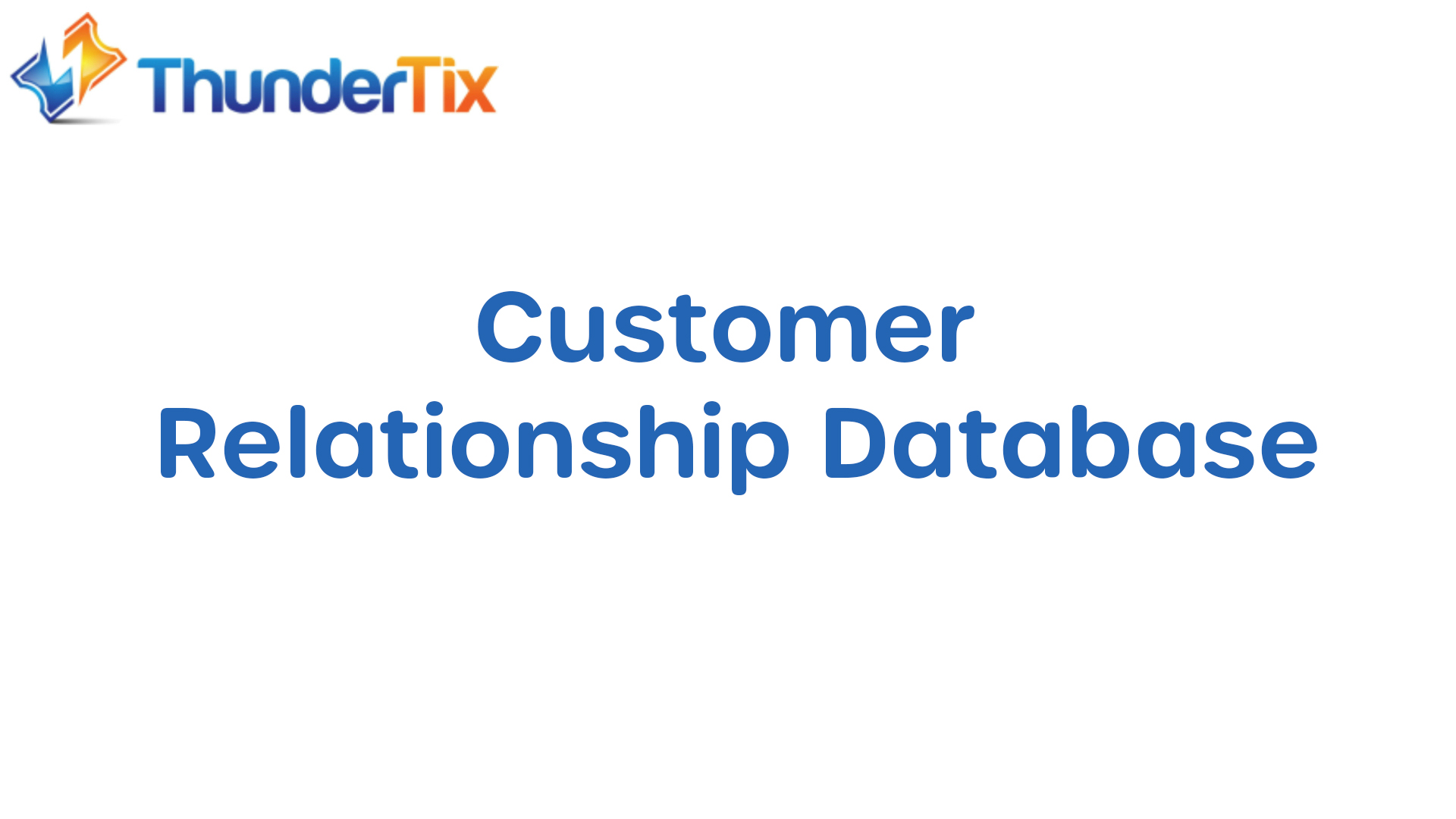 Customer Relationship Database
