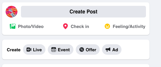 Create a live event stream on Facebook. Broadcast from a Facebook Page, click the Live button represented by the video camera icon
