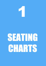 Seating charts to manage social distancing at religious events