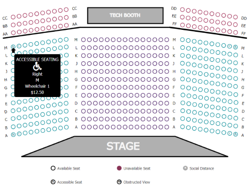 Reserved Seating Chart
