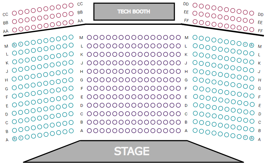 Bader Theatre Seating Chart