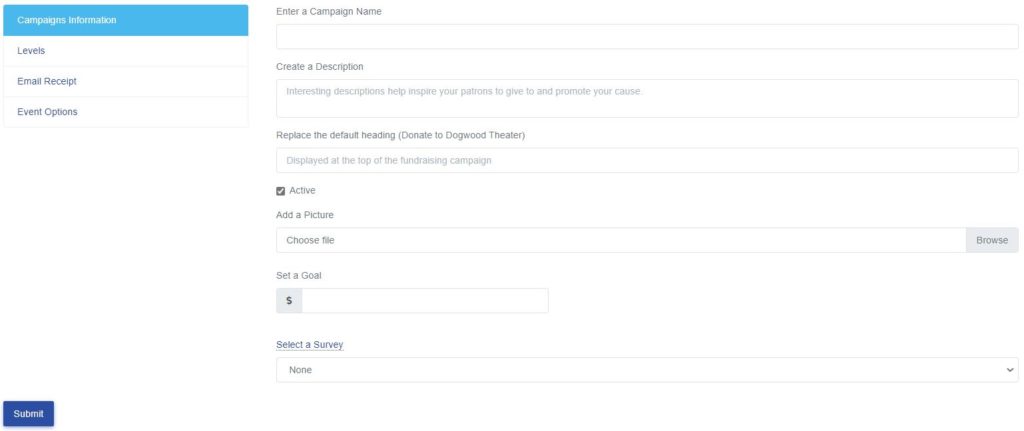 Create a Fundraising Campaign