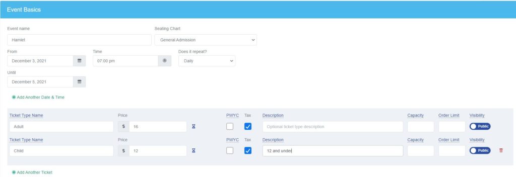 Event Creation Basics 