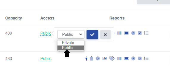 Change Performance to Private