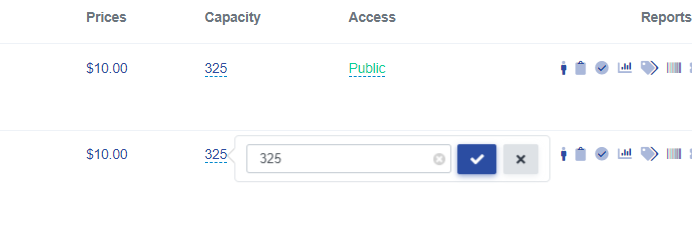 Edit Performance Capacity
