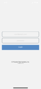 Sign in to ThunderTix app