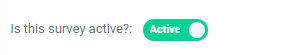Active survey toggle 