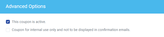 Advanced coupon options