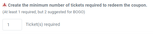 Minimum number of tickets 