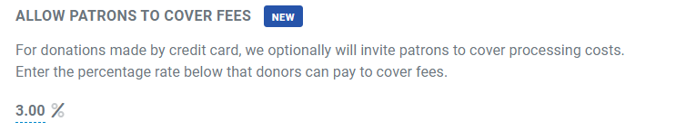 add fee to cover cc fees 
