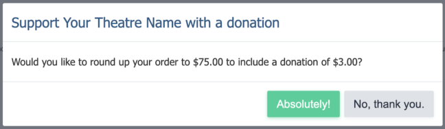 Earn more revenue with round-up donations enabled on event tickets.
